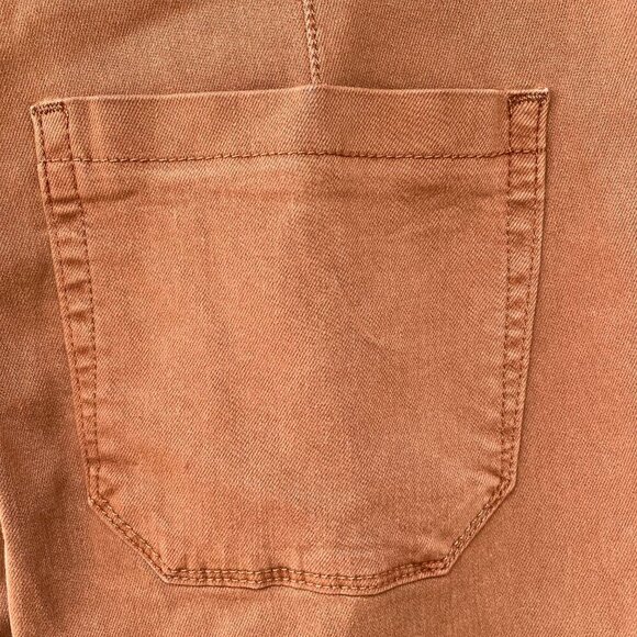 NWOT PAIGE Mayslie Pleated Cotton Twill Jeans in Vintage Mocha Womens 30 Joggers - Picture 8 of 16